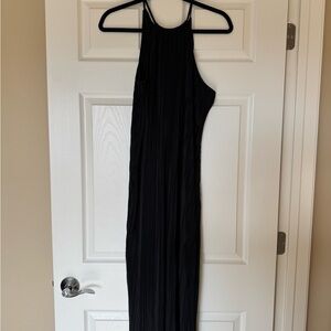 a new day Elegant Black Midi Dress